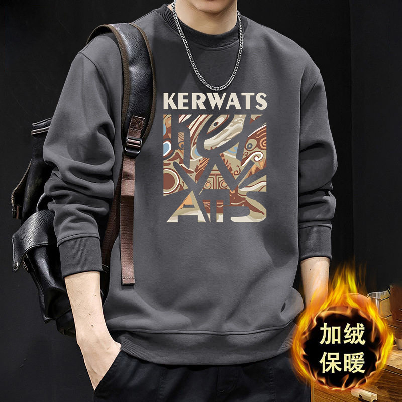 América suéter de cuello redondo hombre suelto primavera y otoño nuevo peso pesado chaqueta de manga larga chaqueta de pareja de alta calidad