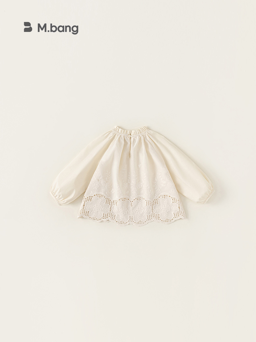 Yoobao2025 nueva ropa infantil de otoño niñas camisa de muñeca de bebé camisa de muñeca bordada camisa de niña vacía