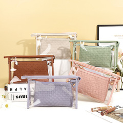 洗漱用品收納包 化妝包兩件套批發 透明便攜旅行包防水洗漱包