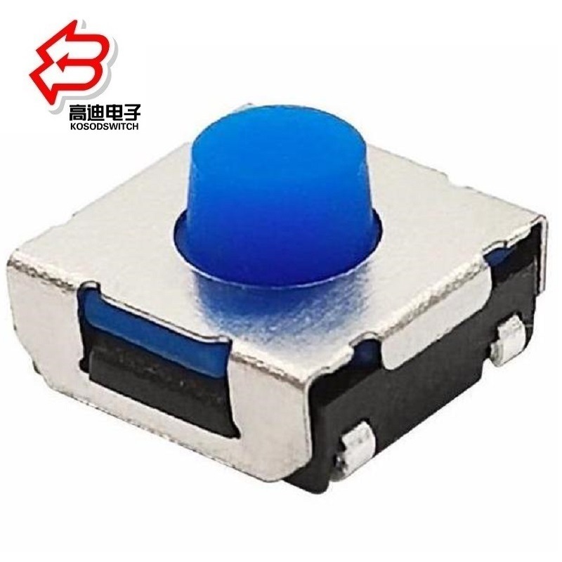 轻触开关防水6.2*6.2*5.2 硅胶按键开关防水 贴片硅胶复位开关