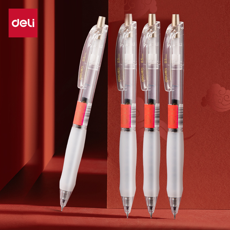 Seco rápido y pulsante de la pluma neutra especial para el examen de bolígrafo de la escuela secundaria terciaria 0.5 mm negro no se desvanece