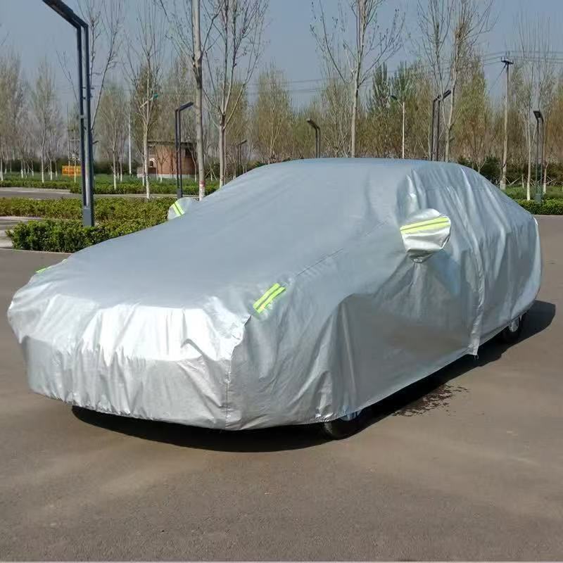 Universal thickened car cover for cars, sun-proof and rain-proof, suitable for all seasons, aluminum film car cover, cross-border export model