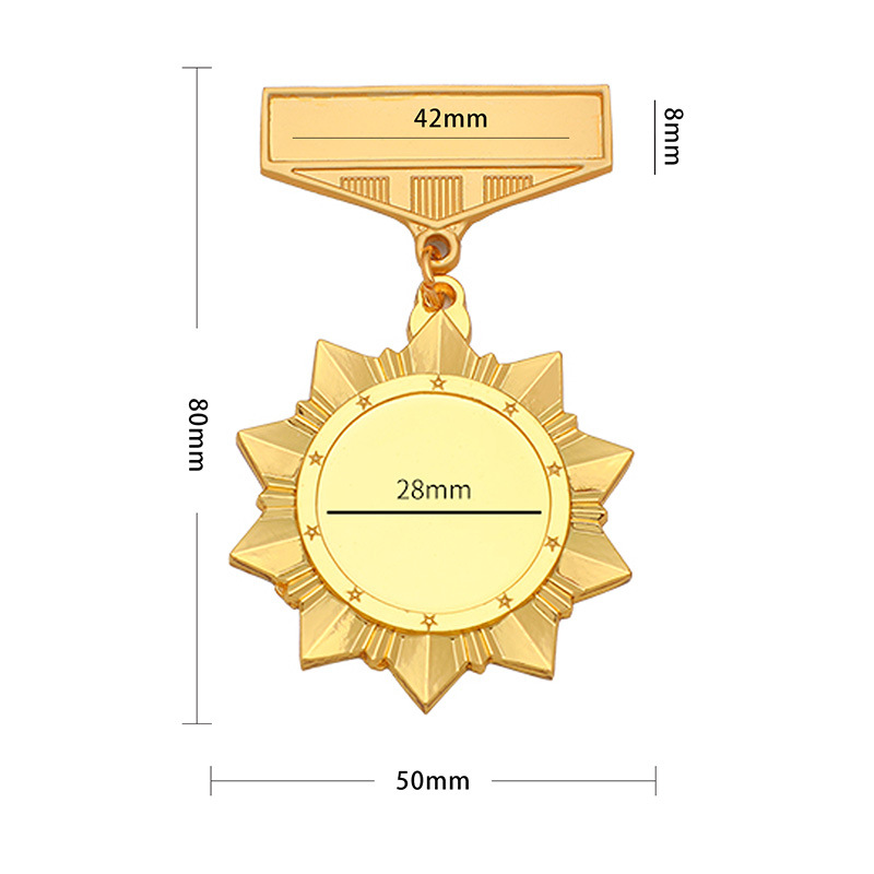 Medalla de Honor Metálica de Aleación de Zinc para Graduación Escolar y Empleados image 7