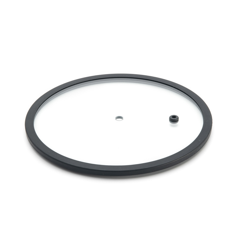 Narrow Edge Flat Silicone Glass Lid Tempered Glass Household Kitchen Soup Pot Wok Visible Silicone Glass Lid