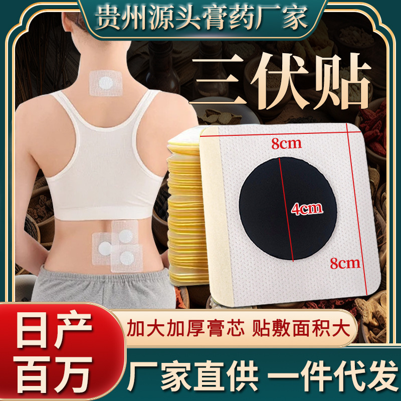 Non-Woven Fabric Sanfu Patches Wholesale from Manufacturer, Breathable, Hypoallergenic, Summer Navel Acupoint Patches, Sanfu Patches, Bare Patches