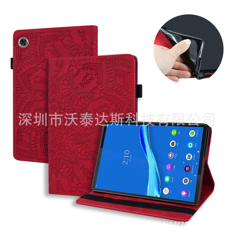 For Lenovo M10Plus 3rd10.6 wallet calfskin protective case small new pad10.62022 protective case
