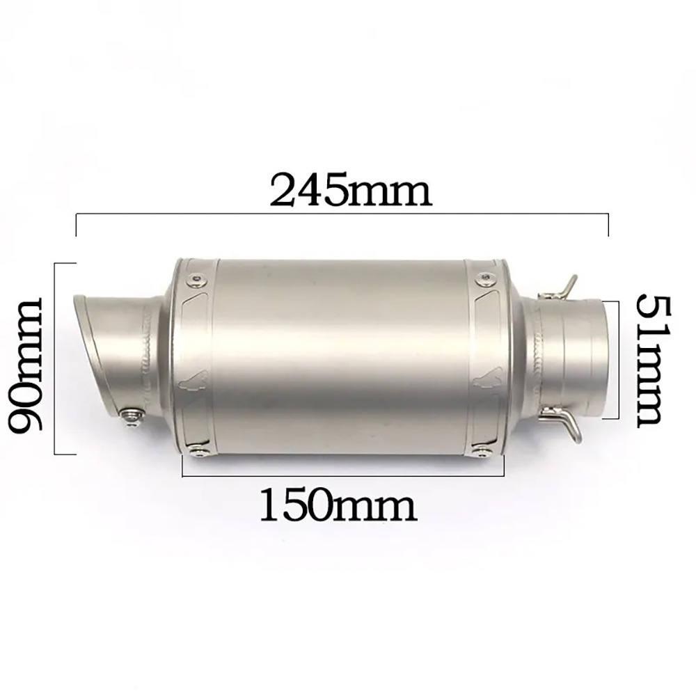51mm universal modified exhaust tail section exhaust pipe modified for motorcycle MT09/R25/NINJA400