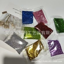 5克袋装金葱粉闪粉流麻细闪DIY手工材料耐高温圣诞工艺品厂家批发