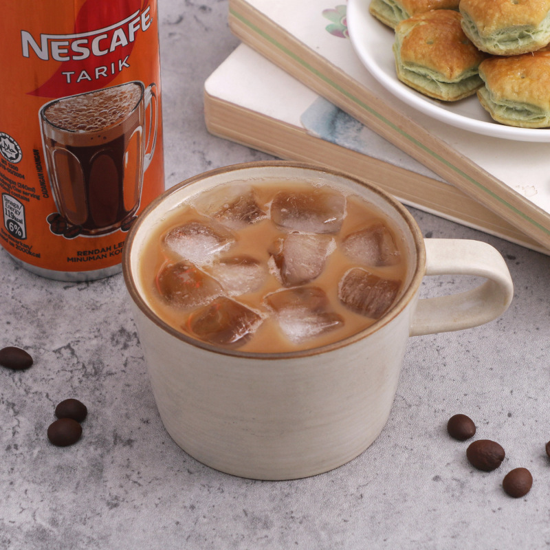 马来西亚进口Nescafe雀巣拉茶冰咖啡即饮黑咖啡饮料办公提神饮品|undefined