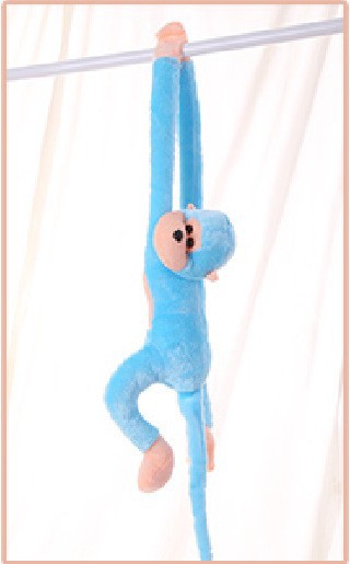 Mono de brazo largo mono juguete de peluche colorido cortina mono de brazo largo adornos de regalo decoración muñeca mono llamará al por mayor mono colgante