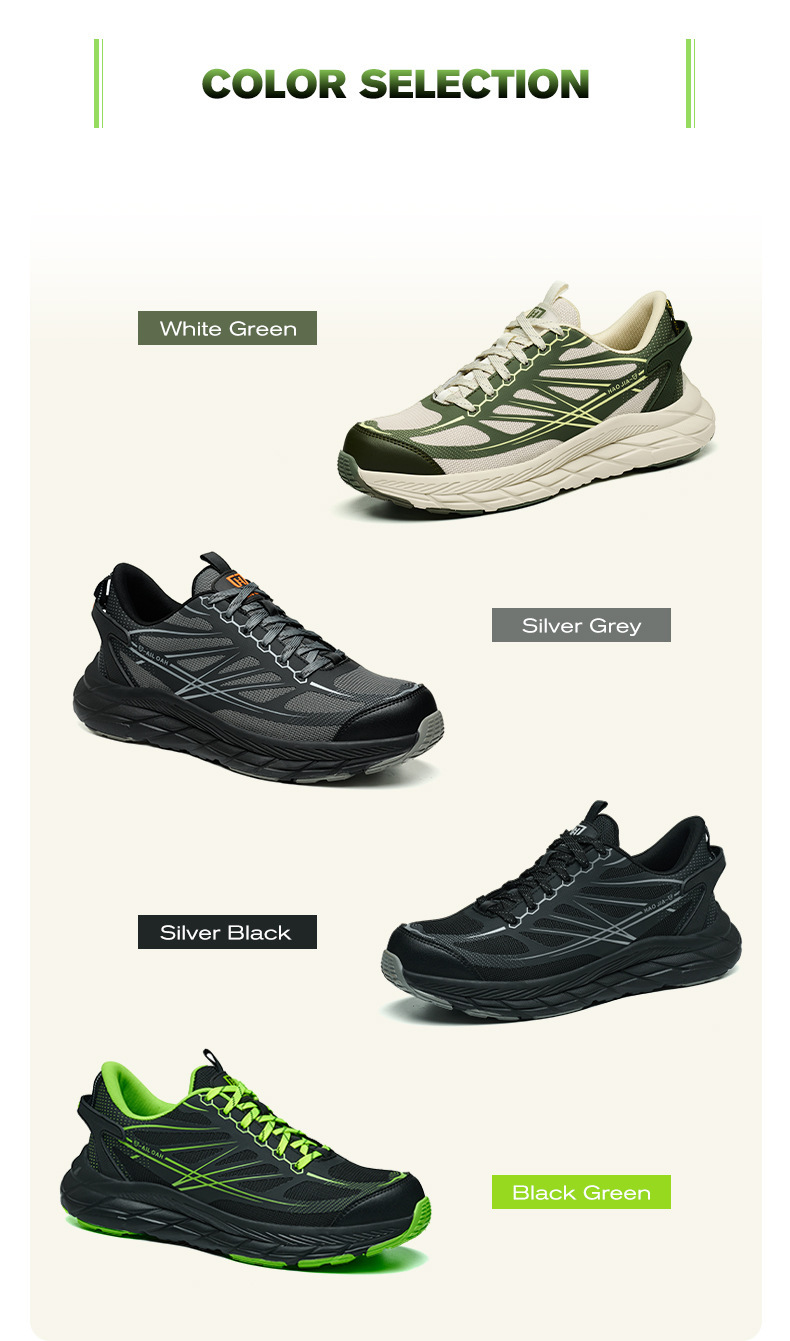 Men Special Work Shoes Haojia New Lightweight Breathable Wear-Resistant Steel Toe Safety For Men Anti-Smash Anti-Puncture Protective Work Shoes_vogvips.com