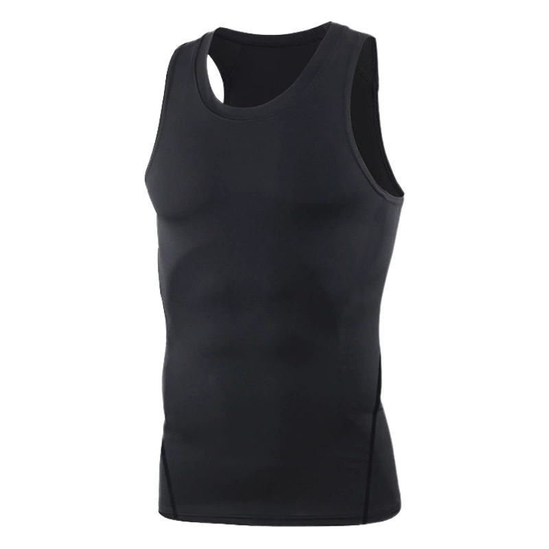 Профессиональный Спортивный Быстросохнущий жилет для фитнеса, мужская летняя Баскетбольная одежда для бега, тренировок, фитнеса, базовая облегающая одежда без рукавов для фитнеса