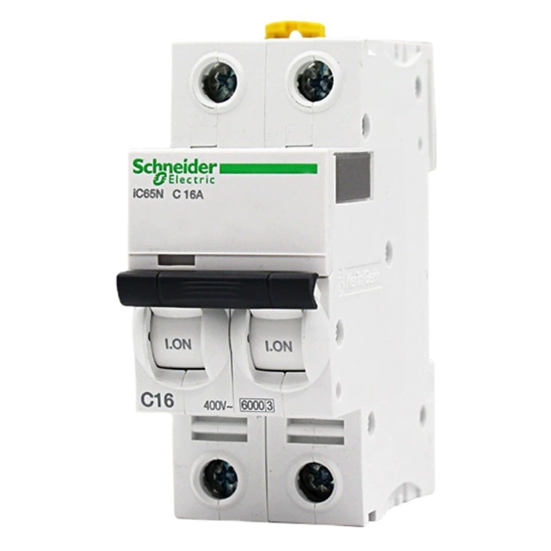 Автоматический выключатель Schneider для бытового использования, миниатюрный, серия iC65N, тип A9 C, 2P4P, 16А, воздушный выключатель