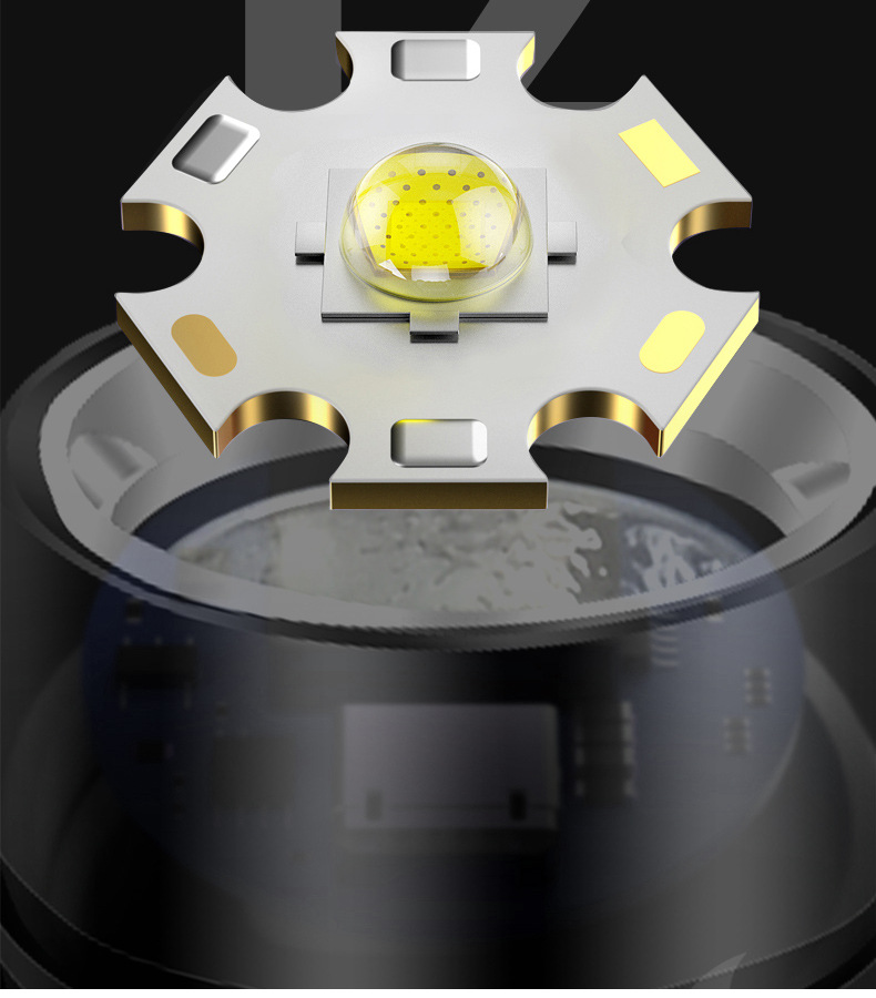 Deep waterproof flashlight strong light long-range super bright professional outdoor long endurance sea rechargeable led diving