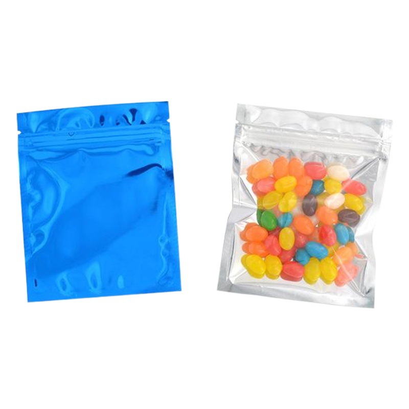 Transfronterizo de color brillante Chapado en aluminio Yin y Yang hueso translúcido bolsa autosellante accesorios de maquinaria de hardware bolsa de sellado 100 piezas Precio