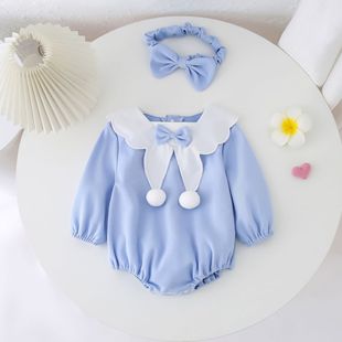 Baby Winter Velvet Jumpsuit, Girl's Clothes, Baby Girl's Fart Clothes, Children's Clothes, Newborn Crawling Clothes, Category a to Heattech