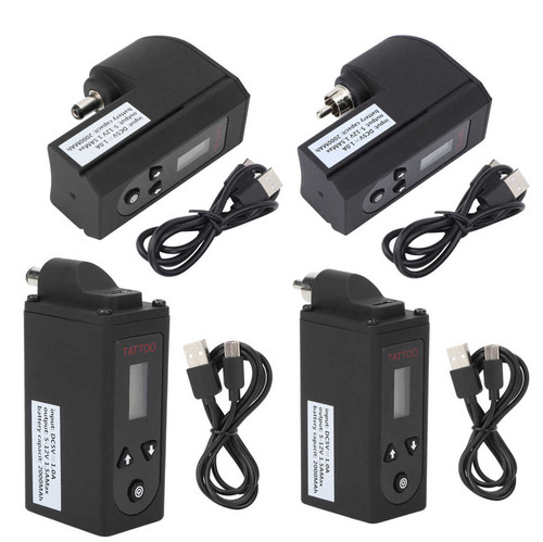 Lanrui Portable Wireless Tattoo Power Supply Elbow Mini Battery Plug Equipment Type-C Rechargeable Battery Pen