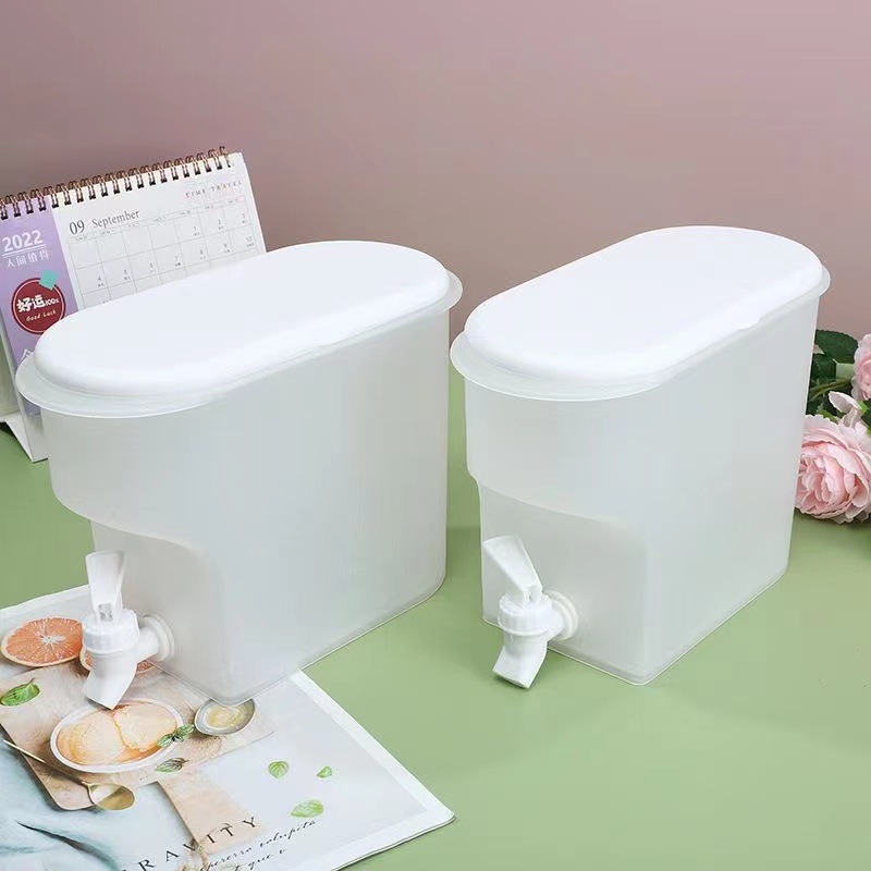 Refrigerador del hogar botella de agua fría con grifo de gran capacidad de té de frutas botella de agua fría bebida de jugo barril taza de agua de hielo al por mayor