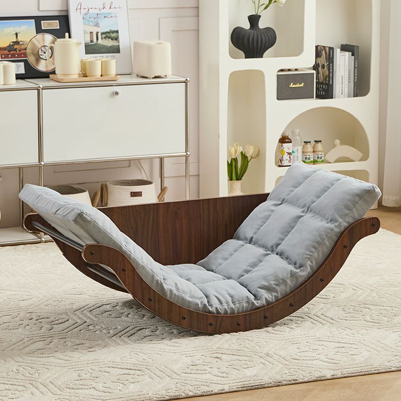 다크우드그레인] 문흔들의자-그레이쿠션 [면과 린넨]