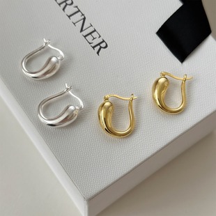 Water Drop earrings niche design high-grade cold style earrings New 2023 popular earrings silver pin earrings for women