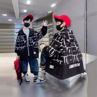 Children's Clothing Boys' Spring Clothes Jacket 2024 New Spring and Autumn Spring Windbreaker Boys' Baby Street Clothes