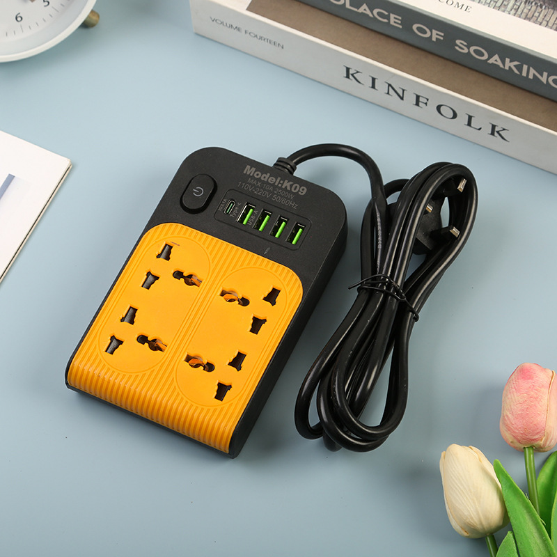 Conector USB transfronterizo con interfaz tipo-c con puerta de seguridad estándar británico estándar europeo en caja estándar estadounidense