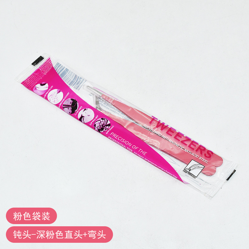 딥 핑크 무딘 머리 2 가방 (로즈 레드 잉글리쉬)