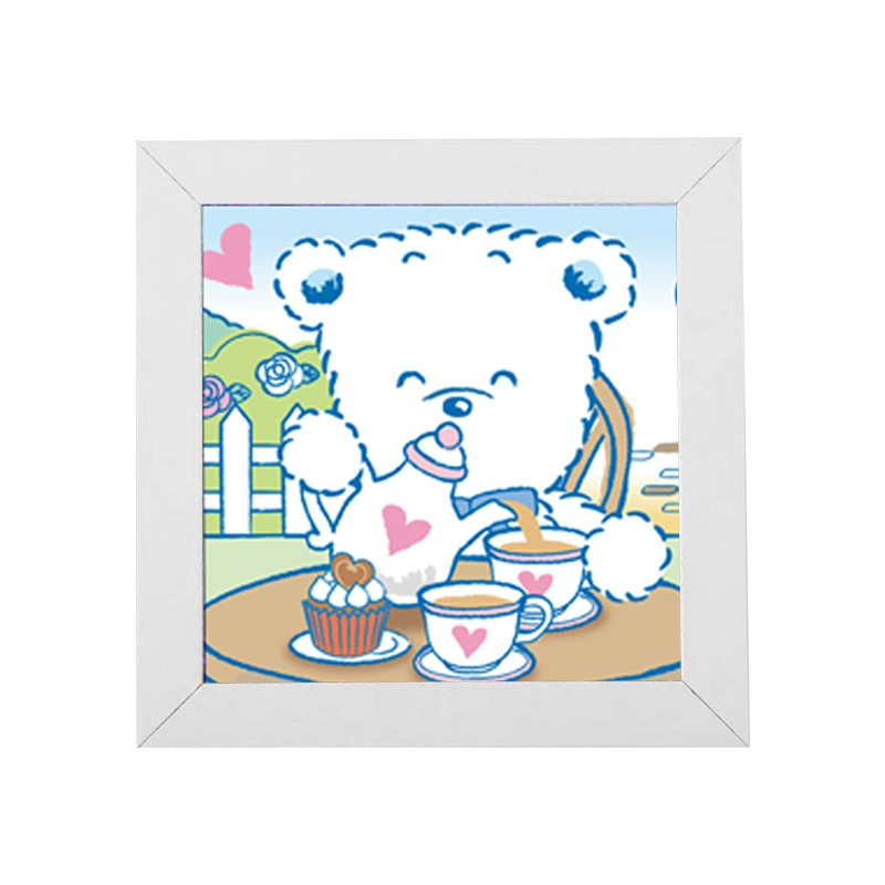 5D алмазная мозаика Cinnamoroll, в рамке 15×15 см для детей, набор DIY, в OPP-пакете