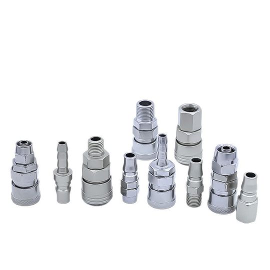 C- type quick connector male and female 8mm pneumatic tool air gun wooden gun air pipe C- type self-locking air pump accessories air compressor