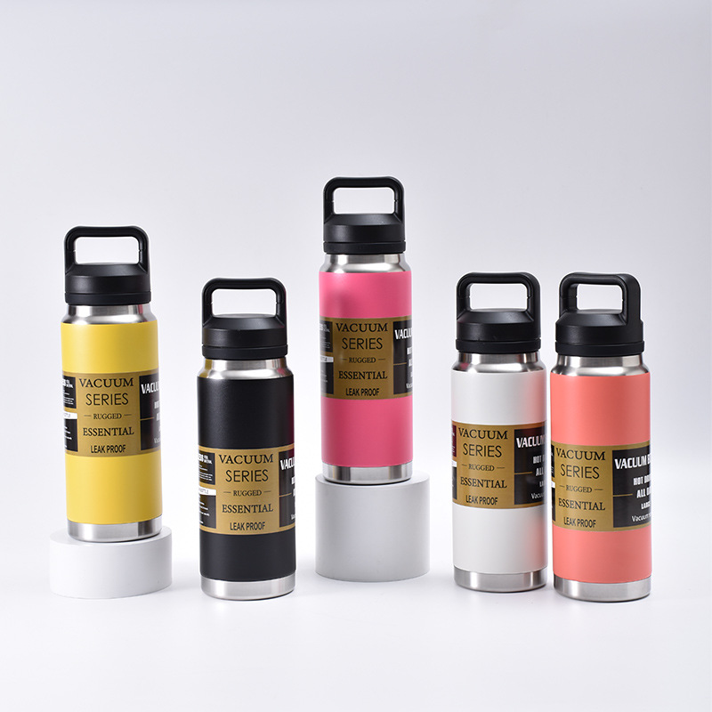Ventas transfronterizas al aire libre de escalada de agua espacial 304 taza de aislamiento de acero inoxidable simple portátil hervidor deportivo