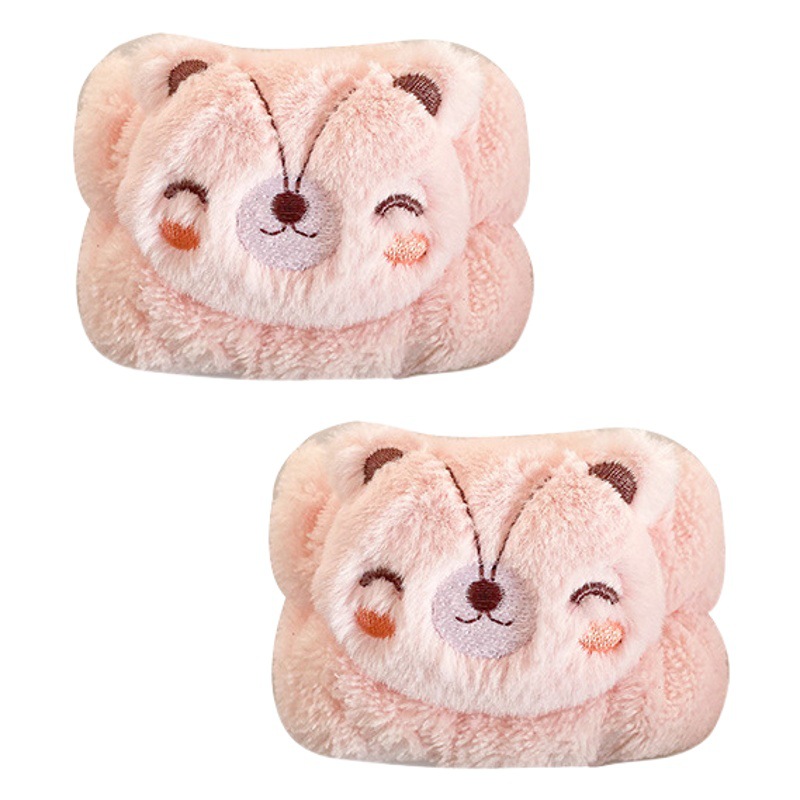 Gato de dibujos animados lavado de cara correa de muñeca chica lavado de manos prevenir brazalete húmedo pulsera absorbente muñeca linda banda de pelo