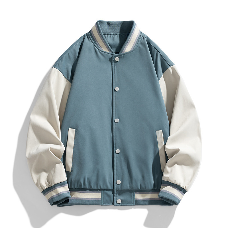 Primavera, otoño, invierno, nueva moda coreana delgada, chaqueta guapo, ropa de béisbol casual, chaqueta deportiva de felpa para hombres, chaqueta gruesa