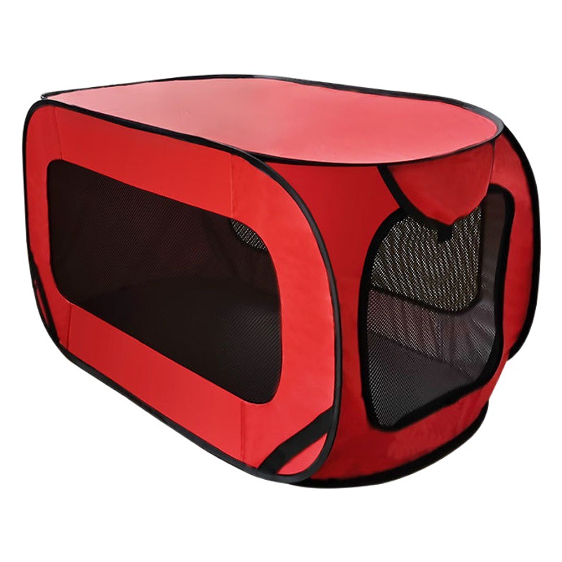 Jaula para Gatos Integrada, Transportín Portátil para Mascotas, Montable en el Automóvil, Valla Plegable Reforzada, Jaula Extra Grande para Perros con Movimiento Libre.