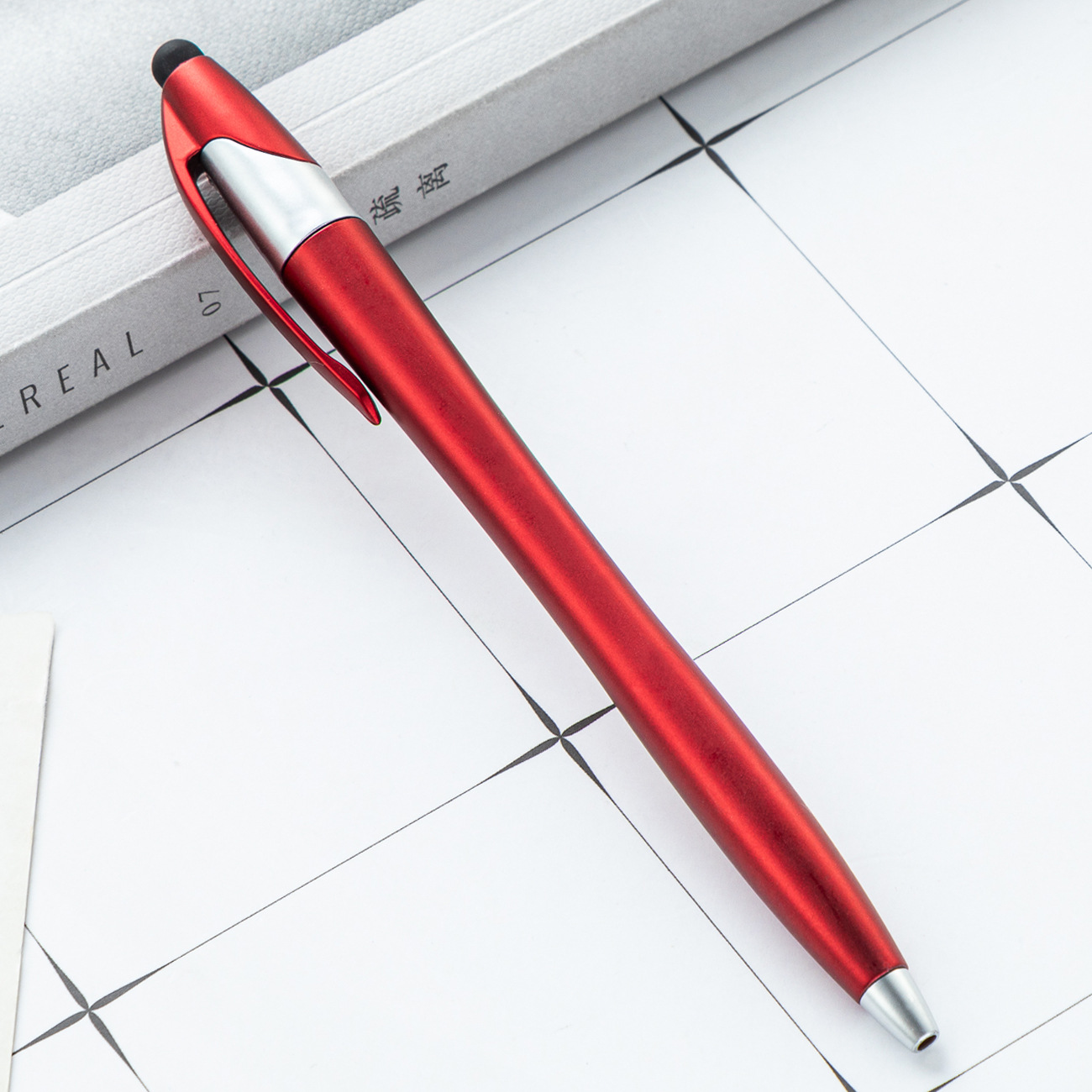 Fabricante mayorista bolígrafo de plástico imprimible logotipo capacitivo de escritura a mano bolígrafo publicitario regalos bolígrafo promocional