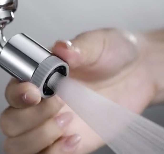 Splash-proof showerhead, faucet extender, rotatable faucet head, kitchen basin faucet, 720-degree bubble maker undefined