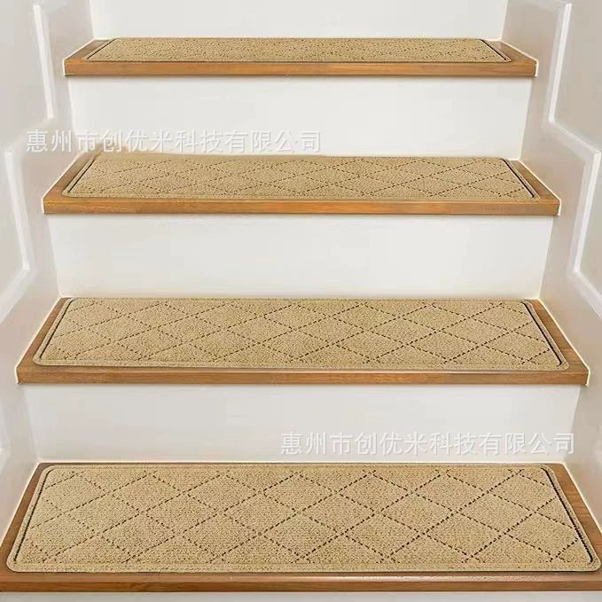 Amazon Горячие печатные лестничные коврики TPR самоклеящиеся безрезиновые коврики лестничные коврики