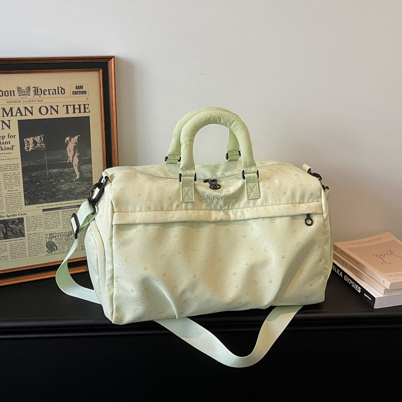 Bolsa de viaje de gran capacidad de viaje de corta distancia, bolsa de equipaje de mano de moda de mujer, bolsa de ejercicio deportiva ligera, bolsa de almacenamiento en espera de producción image 11