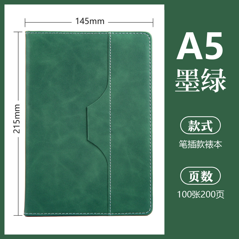 Cuaderno ejecutivo 2025 en stock, cubierta de cuero, ideal para oficina y negocios, personalizable con LOGO, venta al por mayor