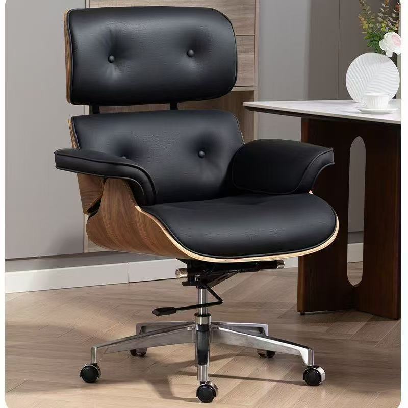 High-end gaming chair, Eames leather retro executive computer chair, home office swivel chair, modern business executive chair High-end gaming chair, Eames leather retro executive computer chair, home office swivel chair, modern business executive chair