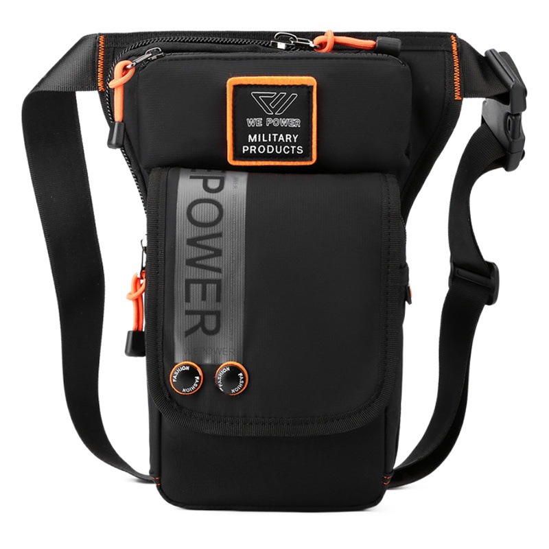 Nueva bolsa de pierna de equitación transfronteriza deportes al aire libre bolsa de cintura ajustada bolsa de pecho casual para hombres bolsa de mensajero de hombro de gran capacidad