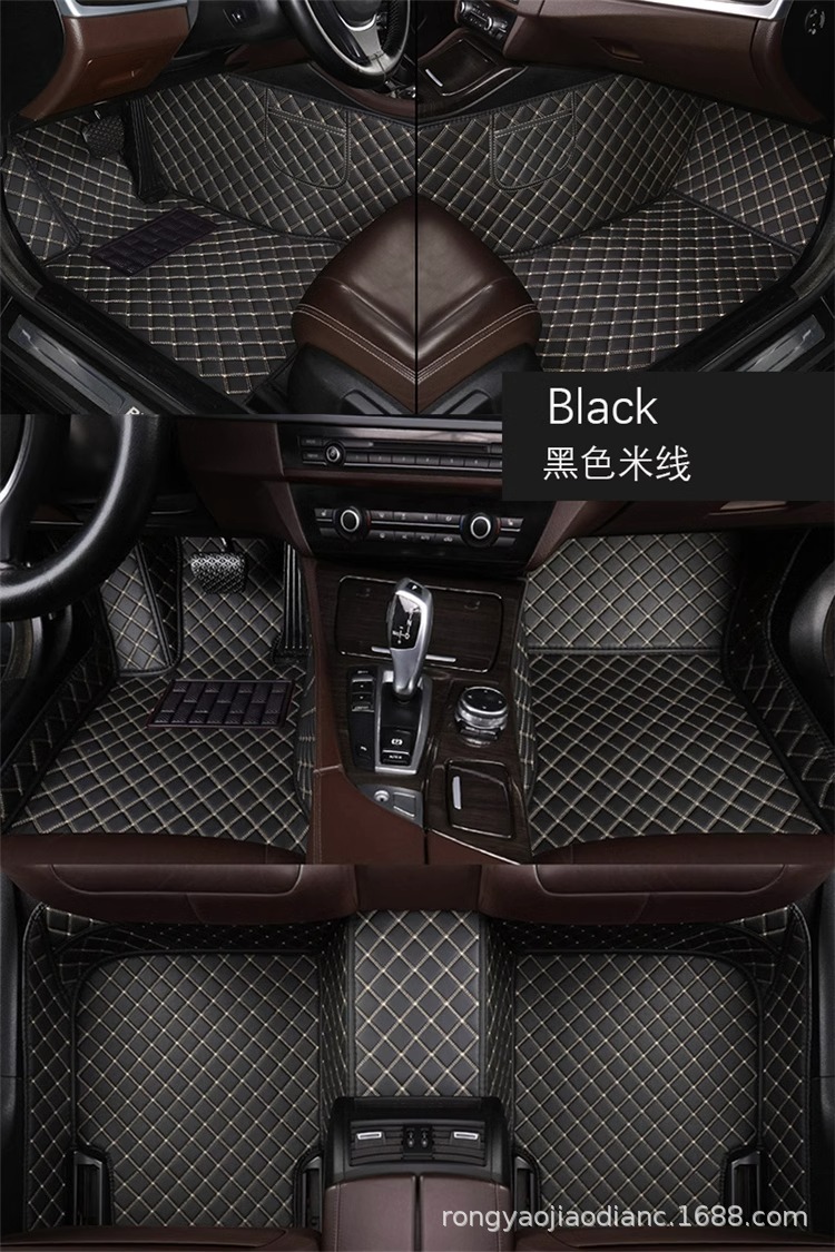 Car Accessories, Special Car-Specific Leather Floor Mats, Manufacturer Wholesale, Universal New Model, Full Surround, Double-Layered