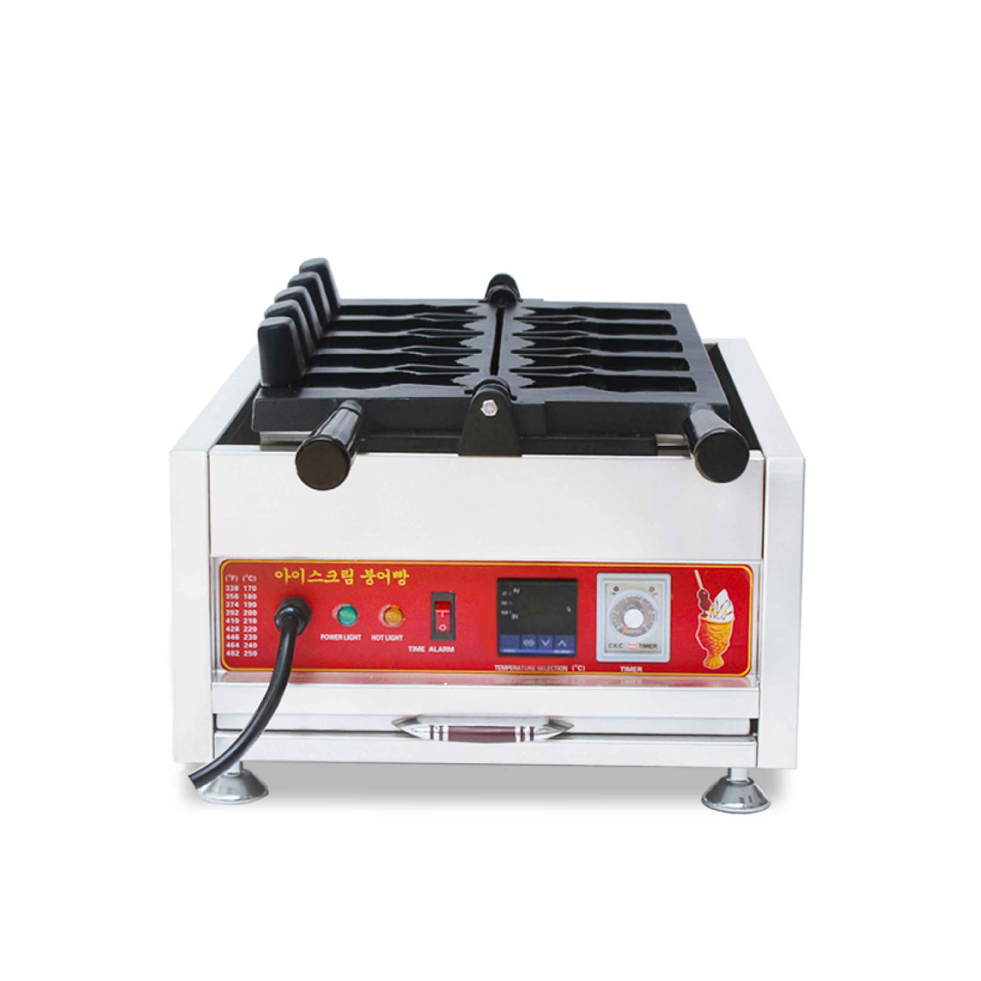 冰淇淋鲷鱼烧机数显温控冰淇淋鲷鱼烧机鲷鱼烧炉开口鱼型烧圣代机