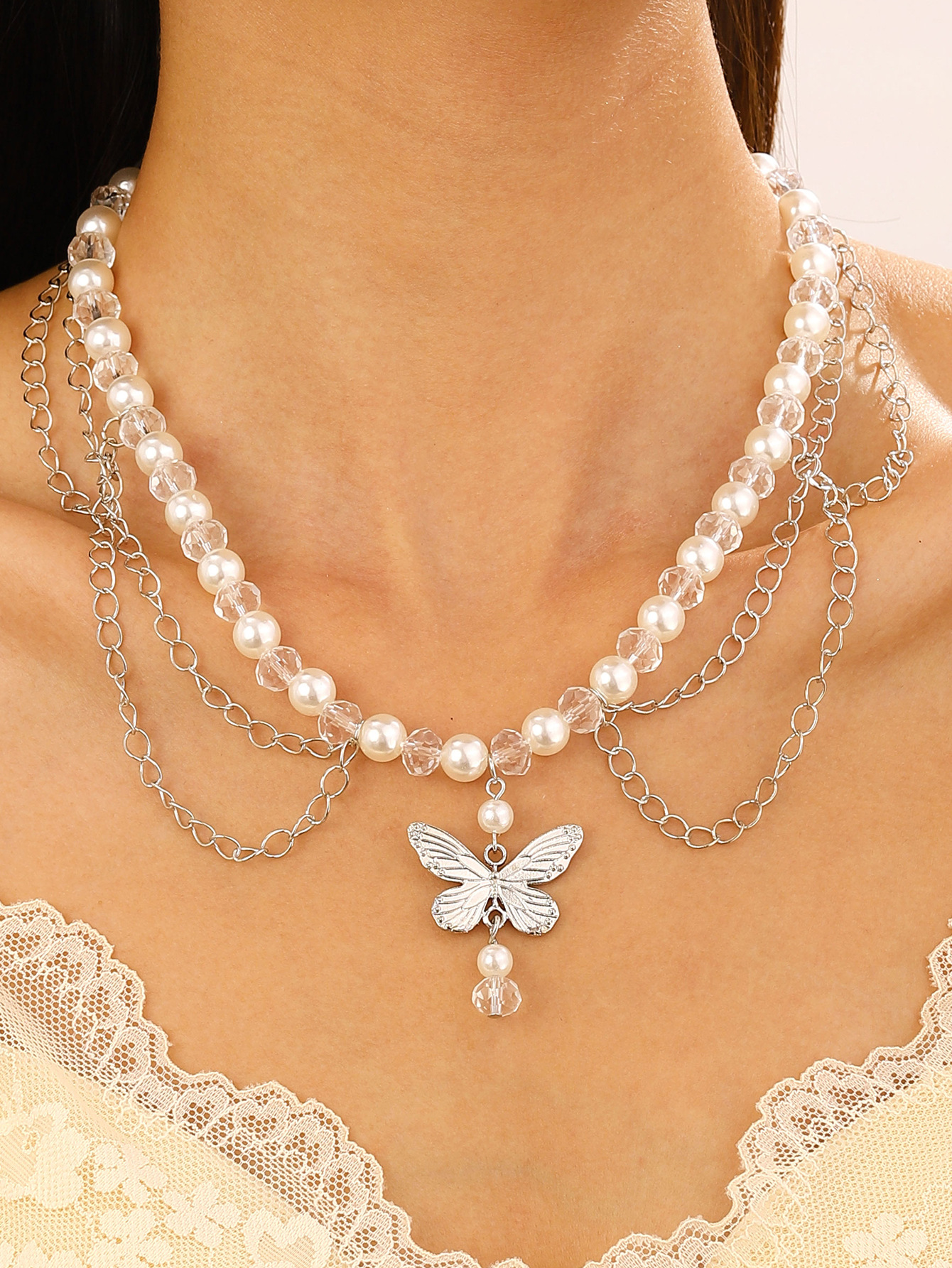 Luxe parelketting voor dames met magnetische sluiting_voghion.com