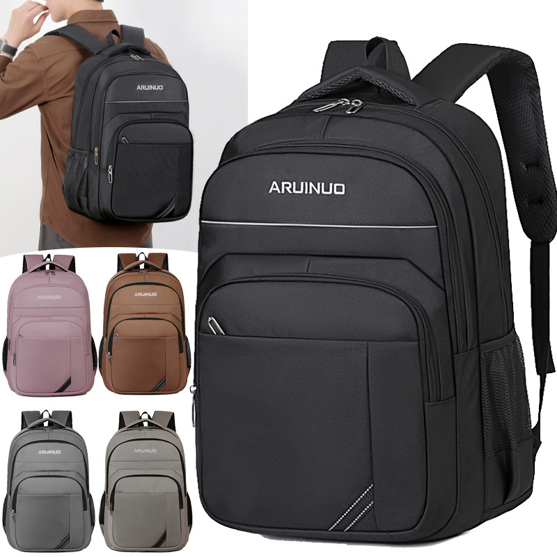 Foreign trade business travel backpack for men, trendy casual simple student backpack, versatile for commuting and carrying a laptop