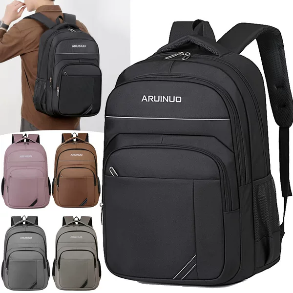 Foreign trade business travel backpack for men, trendy casual simple student backpack, versatile for commuting and carrying a laptop