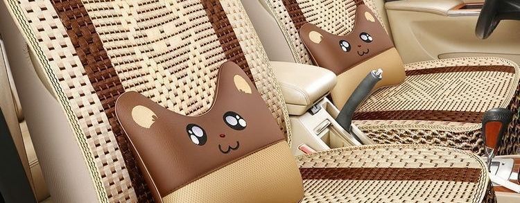 Summer five-seater breathable all-season applicable seven-seater ice silk car seat cushion, summer single-seater special car seat cover, full coverage