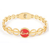 Bracelet, golden brand accessory stainless steel, 750 sample gold, wholesale