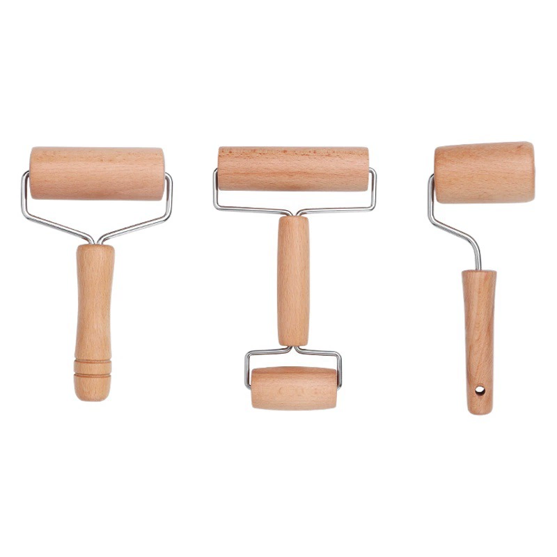 Двуглавая деревянная ручка Скалка бытовой валик из цельного дерева пельмень кожа буковая Скалка ролик мука палочка инструмент для выпечки