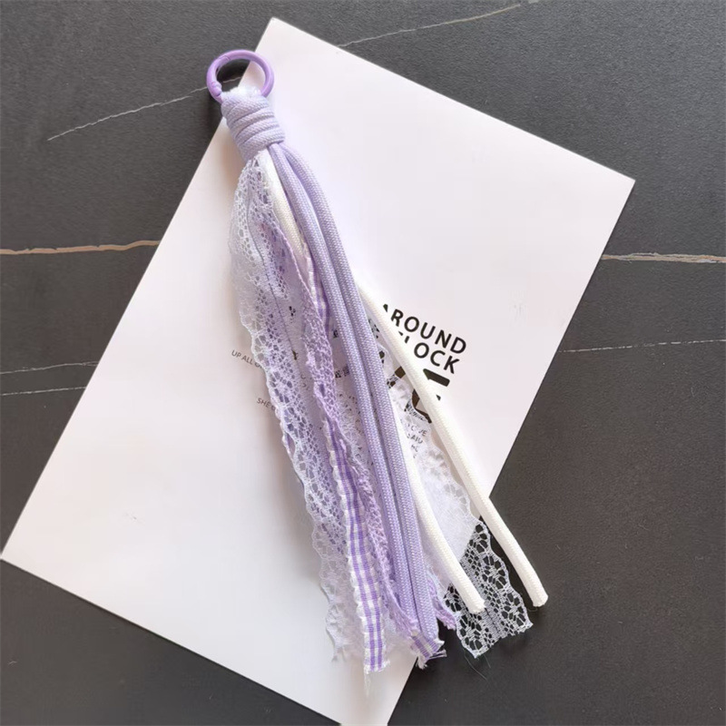 Accesorios de éxito en línea de teléfono móvil cordón de encaje de viento de dopamina accesorios bolsos llaveros colgantes al por mayor image 7