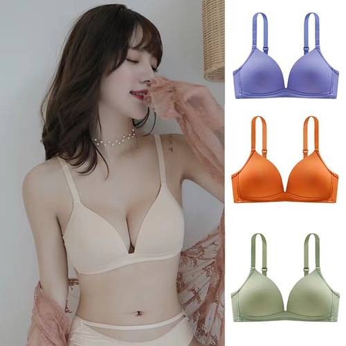 Original high-quality superior triangle cup bra, comfortable push-up adjustable ultra-thin girl underwear, dropshipping